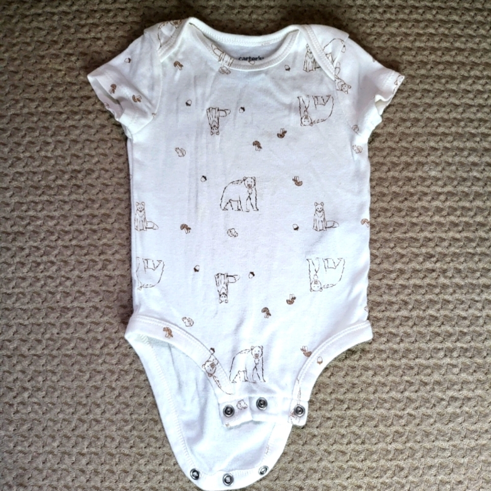 Carter's Baby animal print onesie